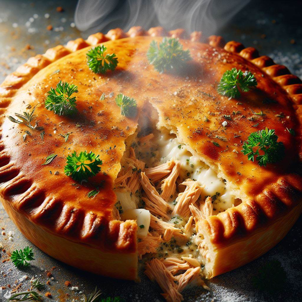 Torta de Frango com catupiry