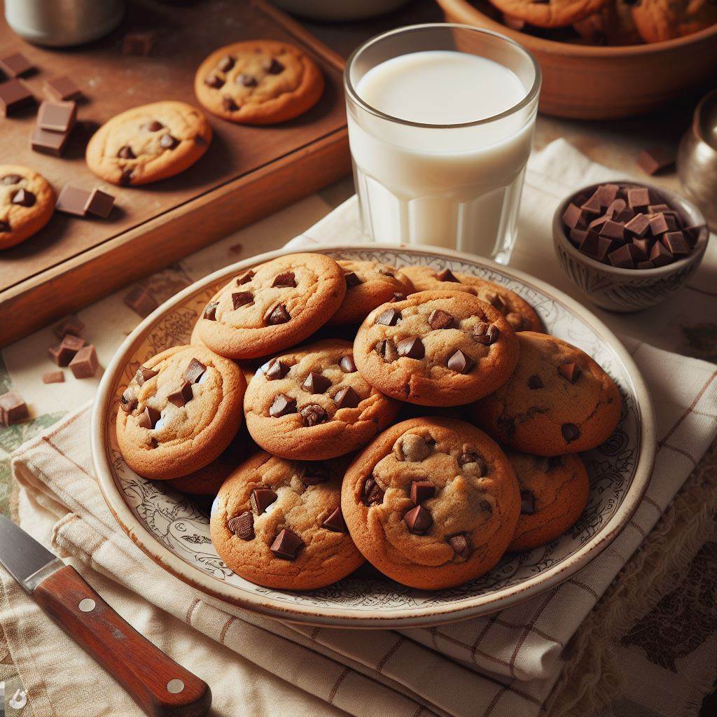 Cookies com Gotas de Chocolate 