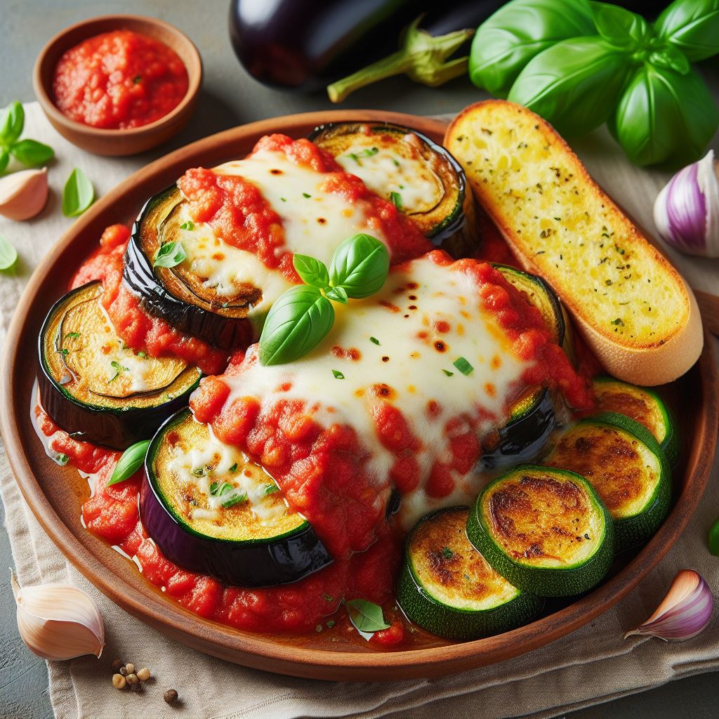 Berinjela e Abobrinha à Parmegiana: Uma Opção Saudável e Sem Trigo